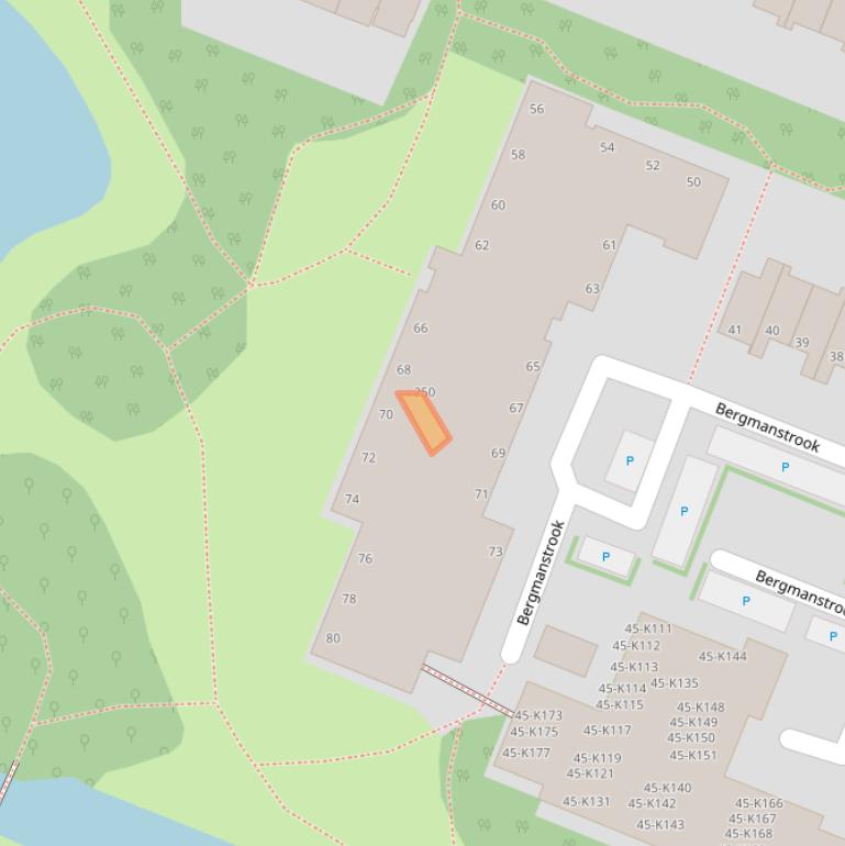 Kaart van postcodegebied 2726RW.