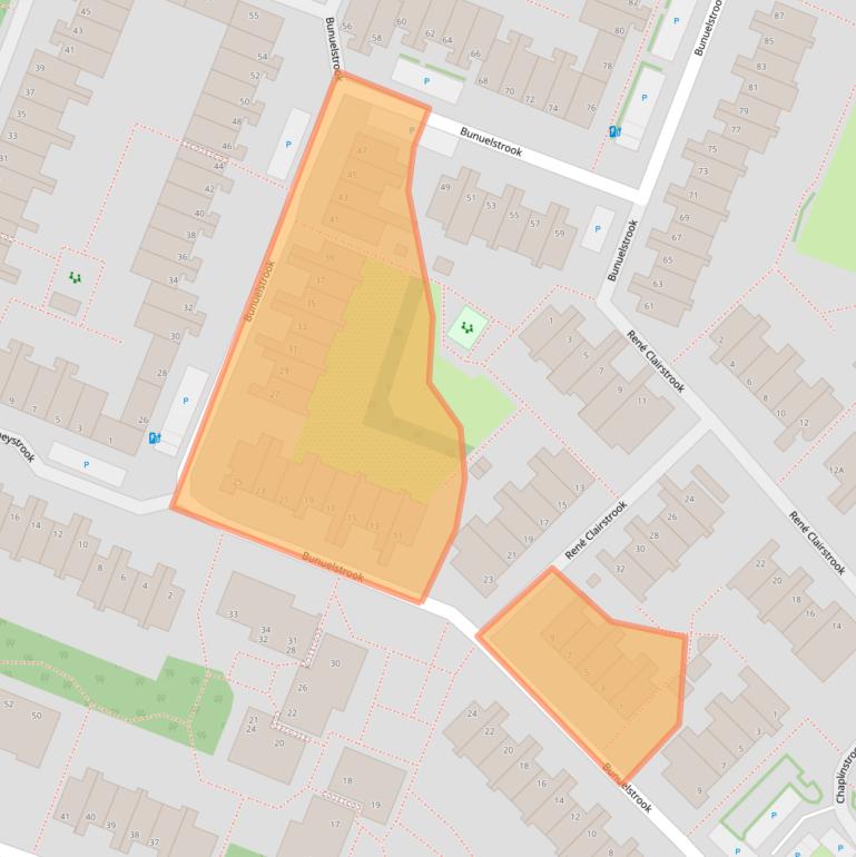 Kaart van postcodegebied 2726RX.