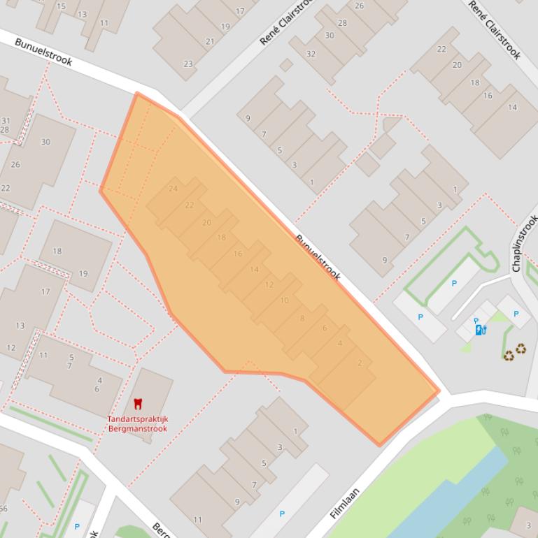 Kaart van postcodegebied 2726SC.