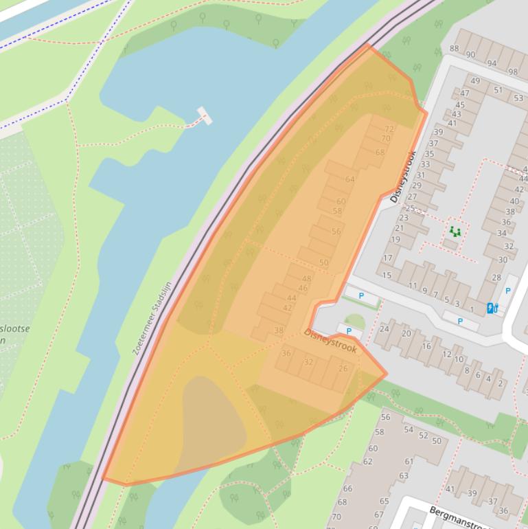 Kaart van postcodegebied 2726ST.