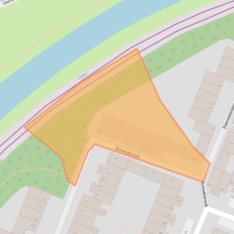 Kaart van postcodegebied 2726SV.