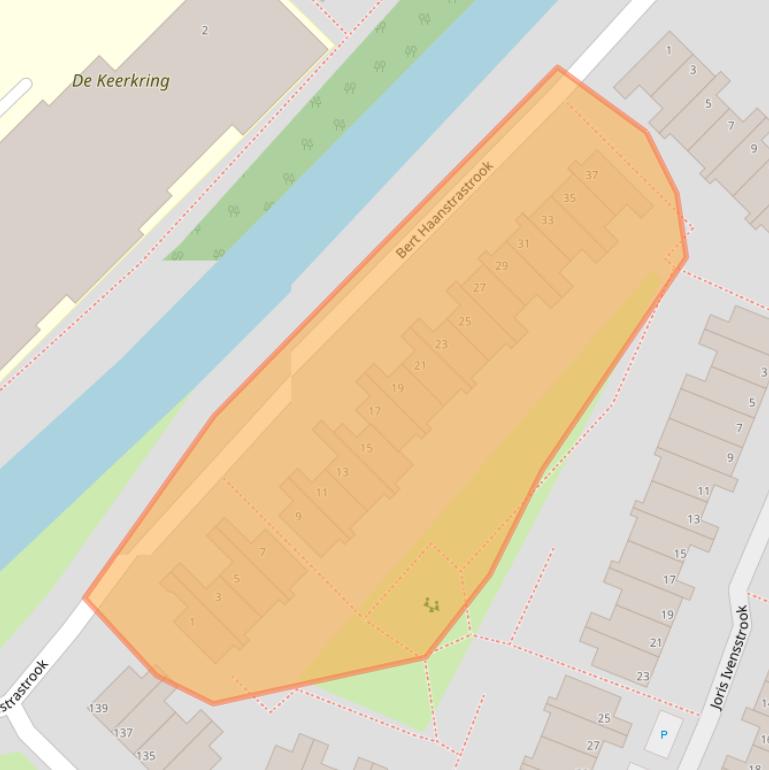 Kaart van postcodegebied 2726TJ.