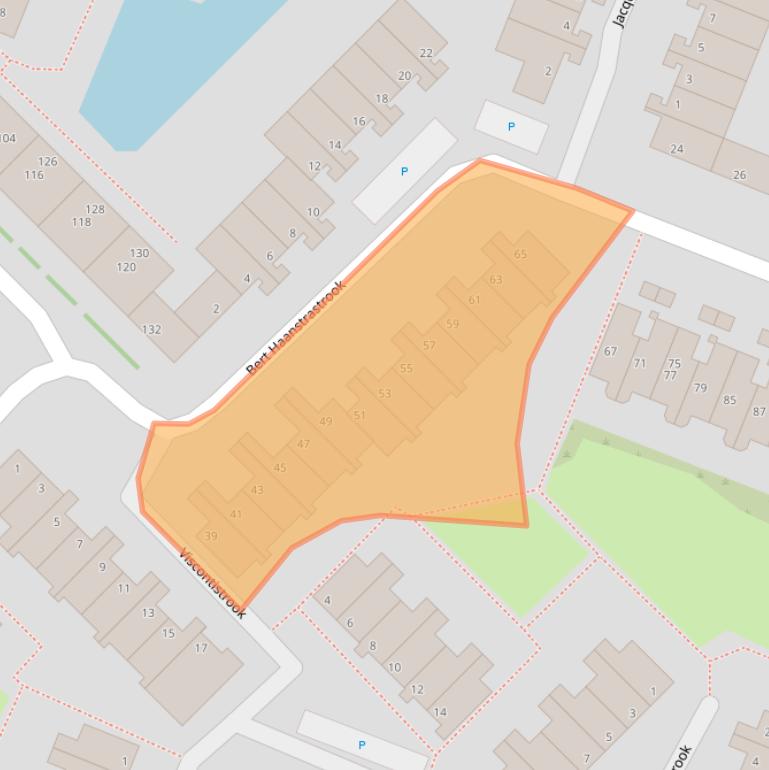 Kaart van postcodegebied 2726TK.