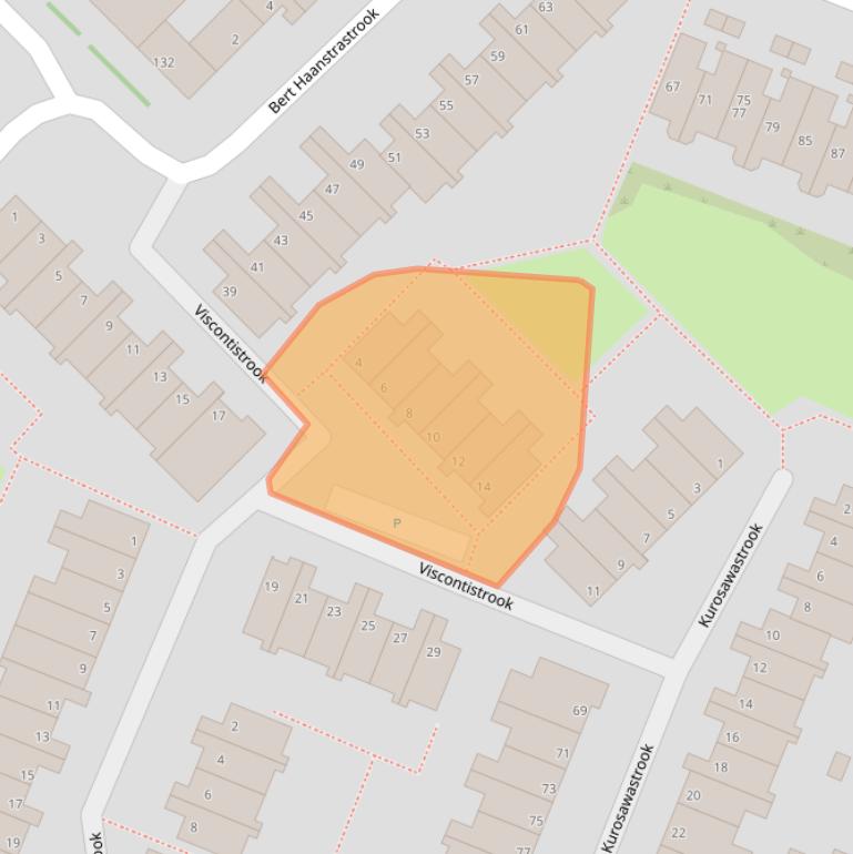 Kaart van postcodegebied 2726TT.