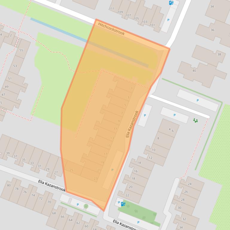 Kaart van postcodegebied 2726VB.