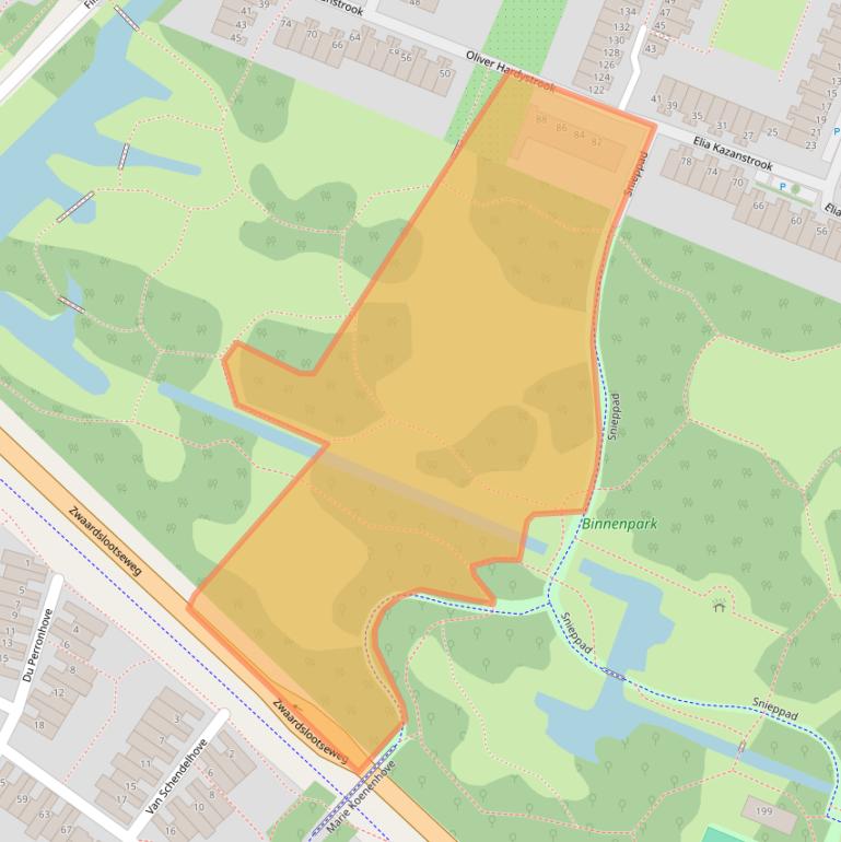 Kaart van postcodegebied 2726VG.