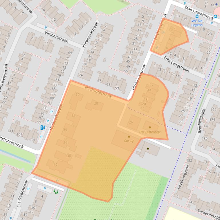 Kaart van postcodegebied 2726VN.