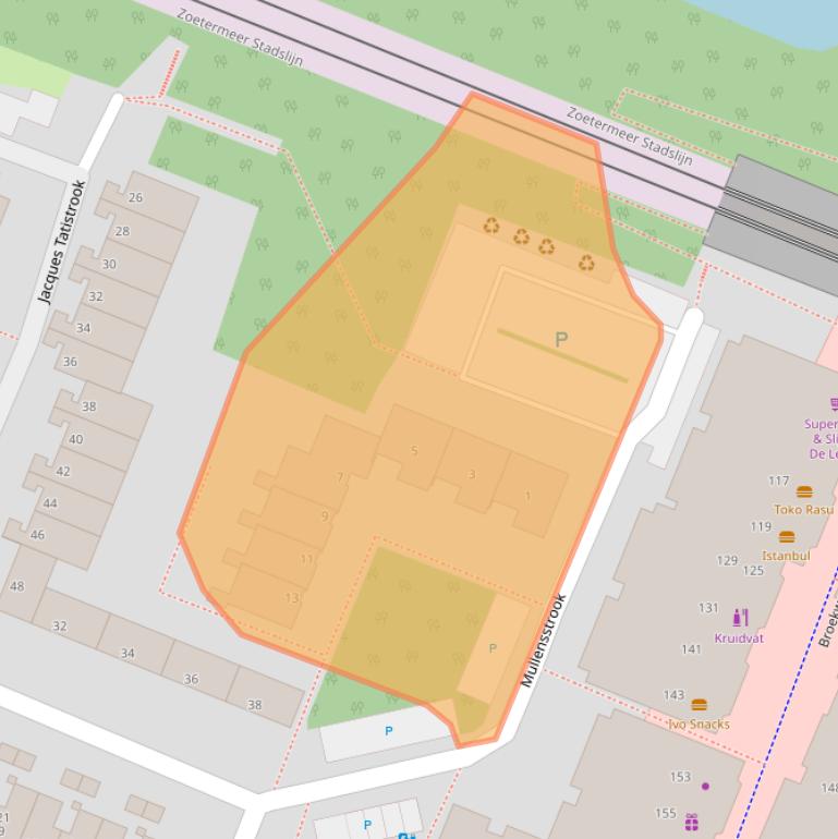 Kaart van postcodegebied 2726VP.