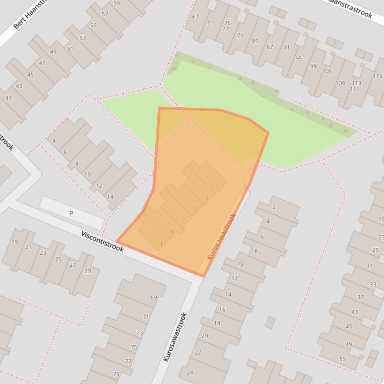 Kaart van postcodegebied 2726VT.