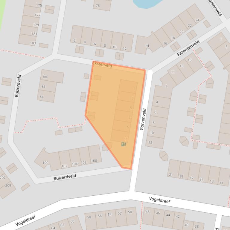 Kaart van postcodegebied 2727AP.