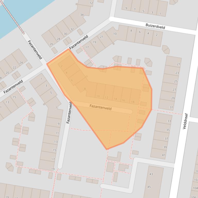 Kaart van postcodegebied 2727AW.