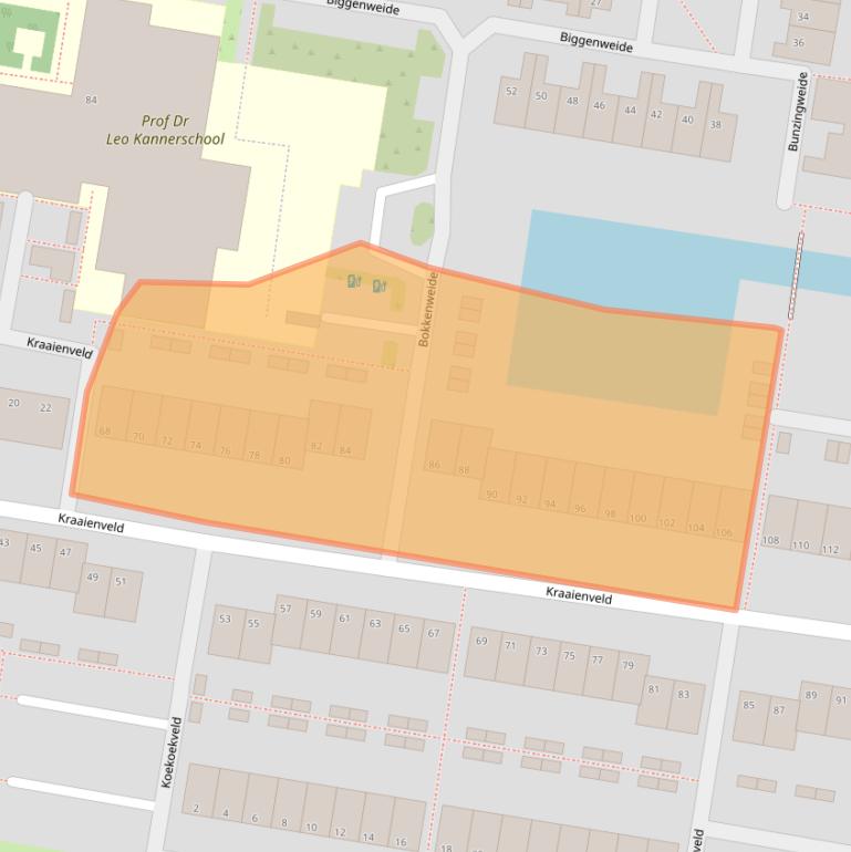 Kaart van postcodegebied 2727BR.