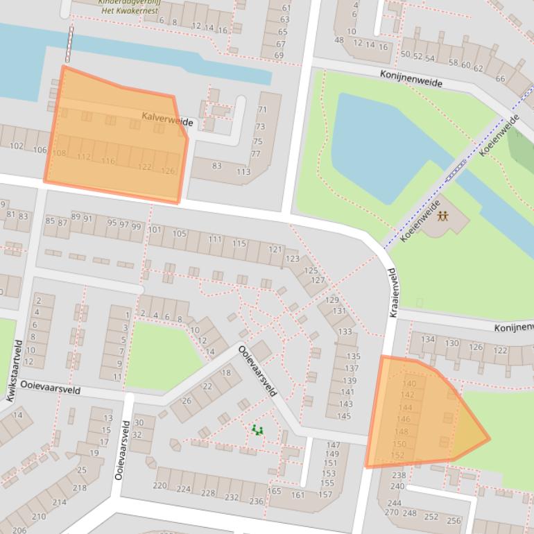 Kaart van postcodegebied 2727BS.