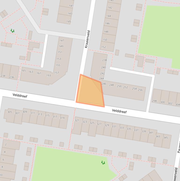 Kaart van postcodegebied 2727CT.