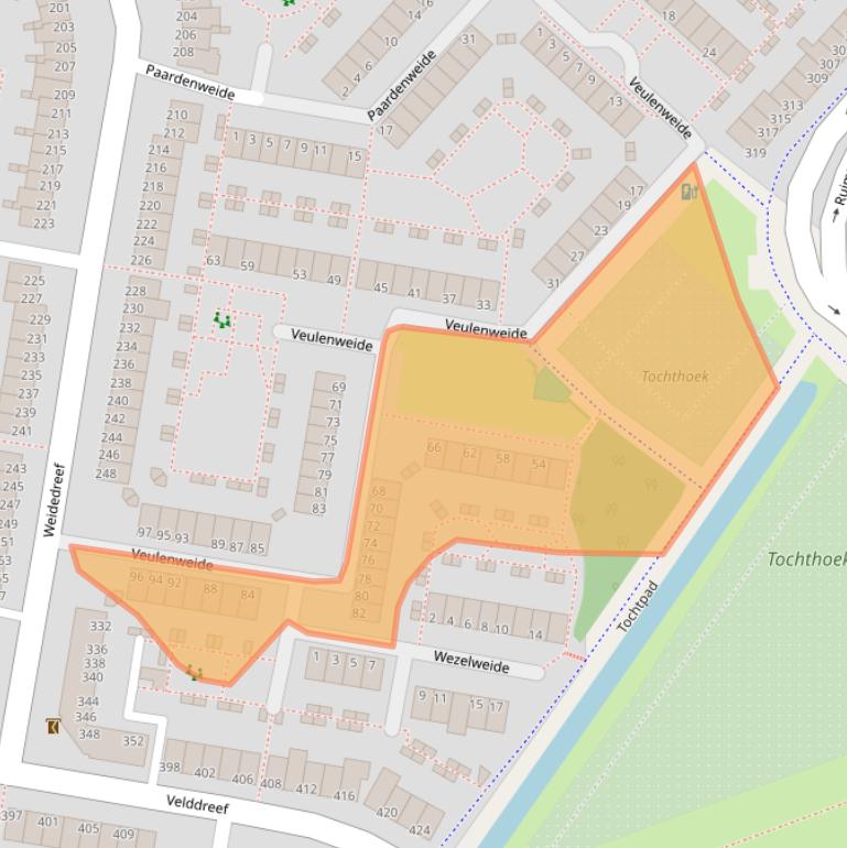 Kaart van postcodegebied 2727DR.