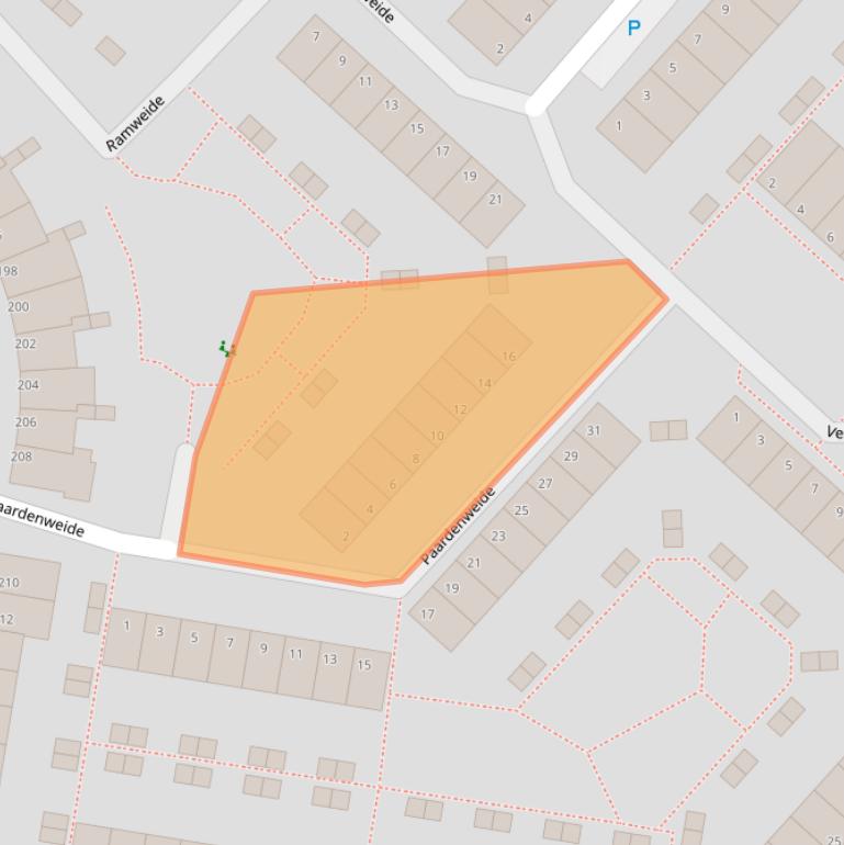 Kaart van postcodegebied 2727DW.