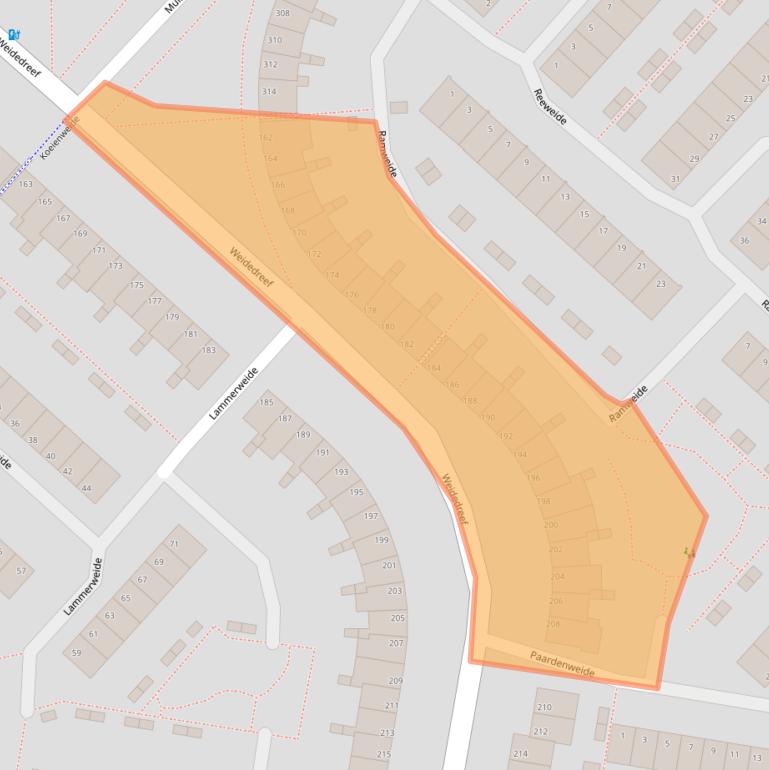 Kaart van postcodegebied 2727EP.