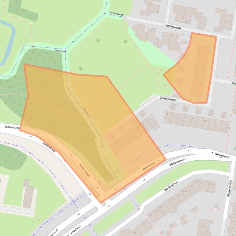 Kaart van postcodegebied 2727HA.