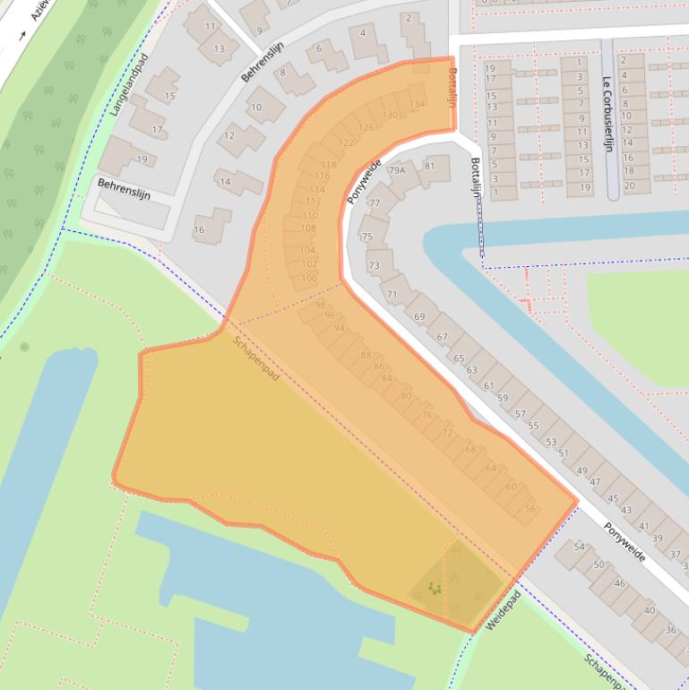 Kaart van postcodegebied 2727HM.