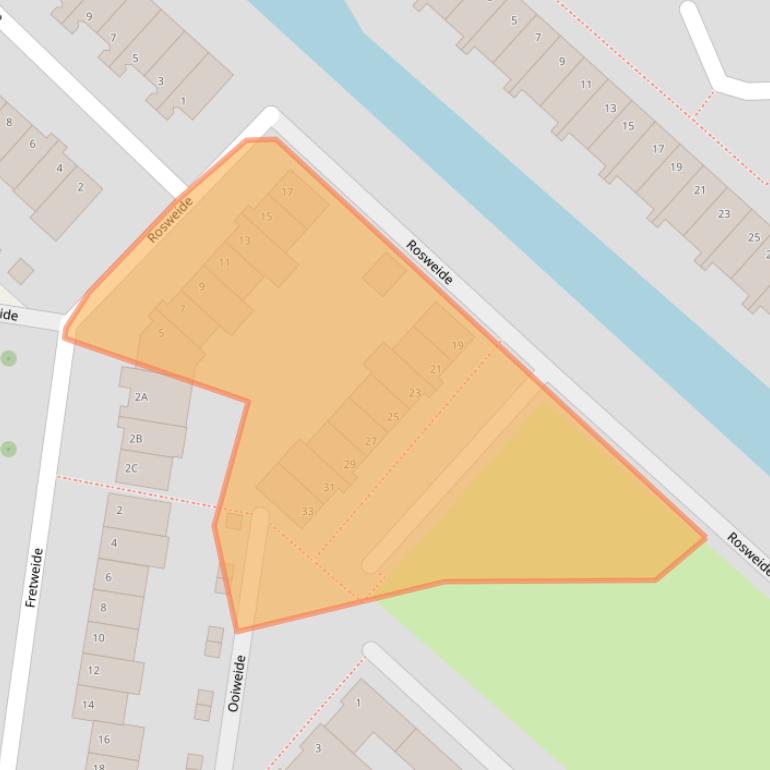 Kaart van postcodegebied 2727HN.