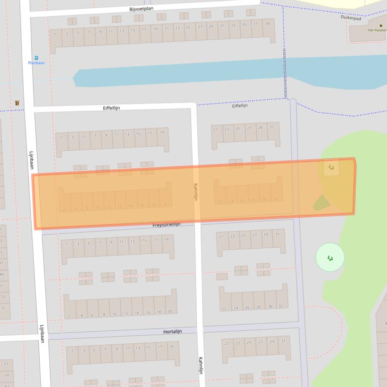 Kaart van postcodegebied 2728BA.