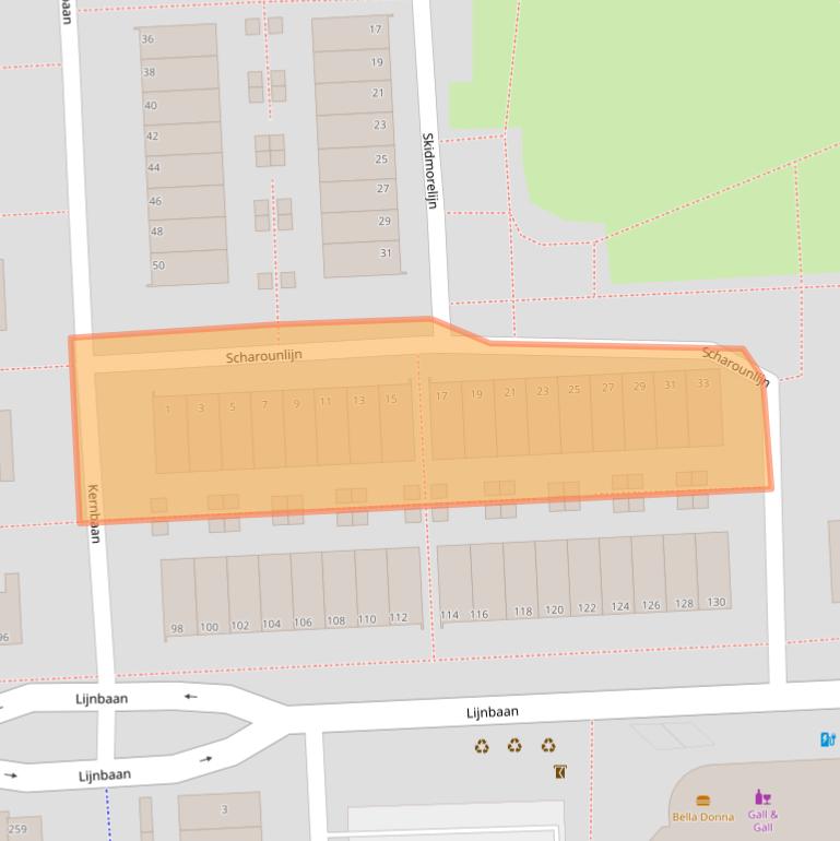 Kaart van postcodegebied 2728BS.