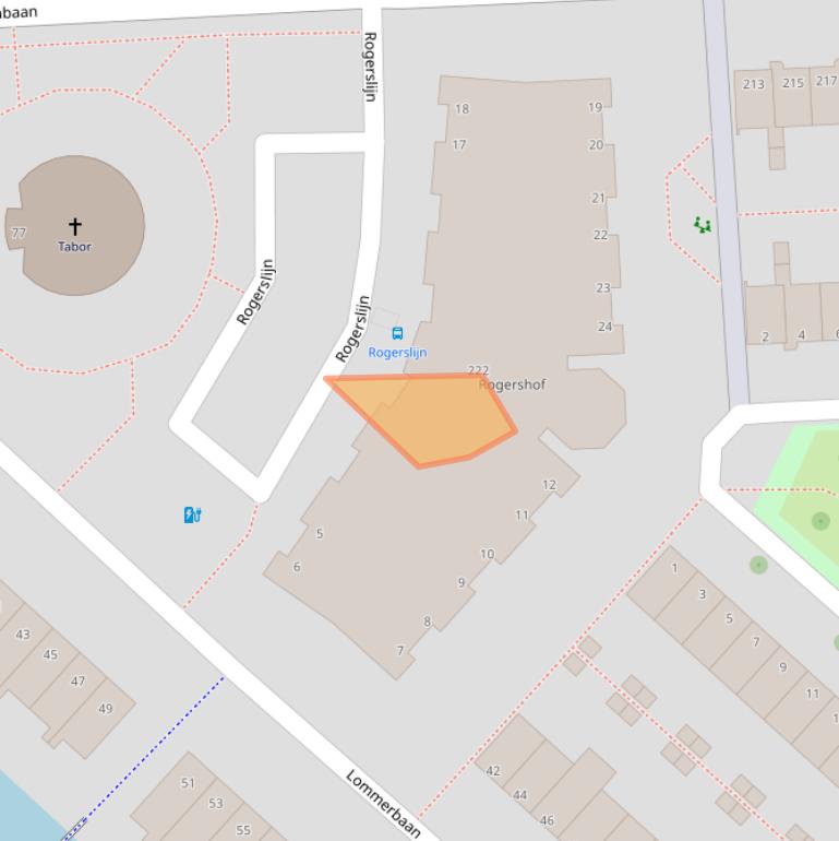 Kaart van postcodegebied 2728BX.