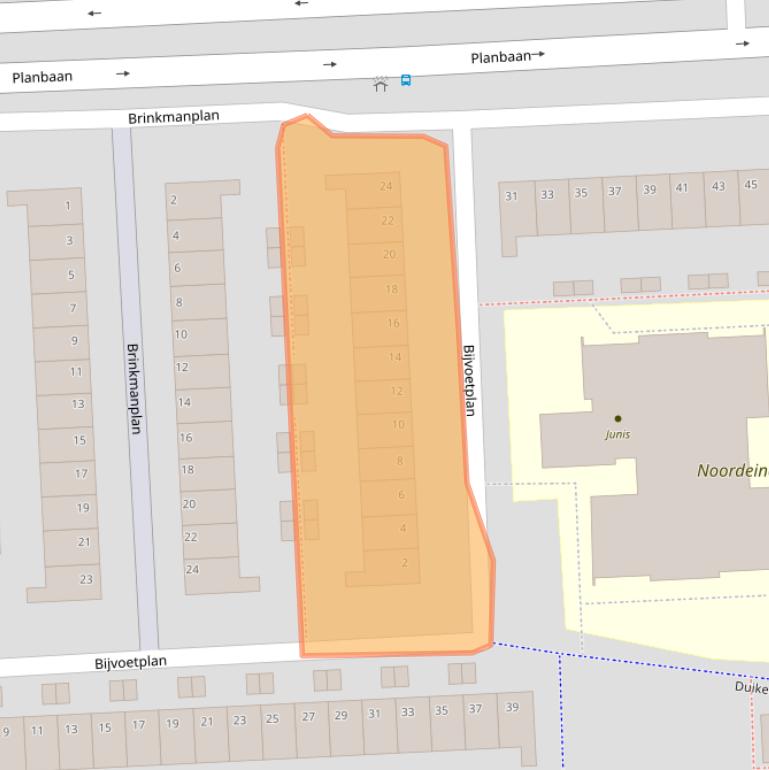 Kaart van postcodegebied 2728DB.