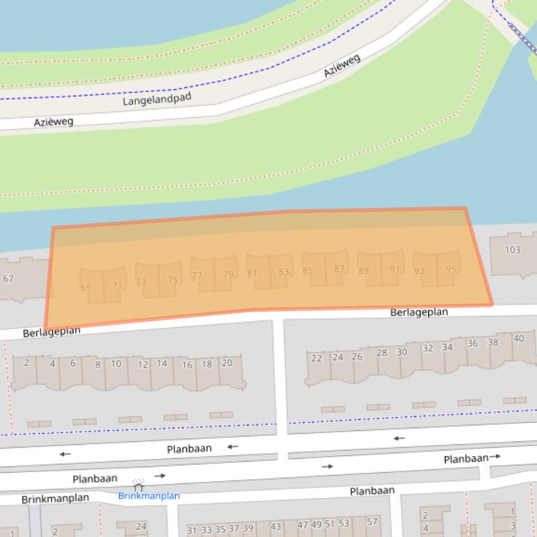 Kaart van postcodegebied 2728ED.