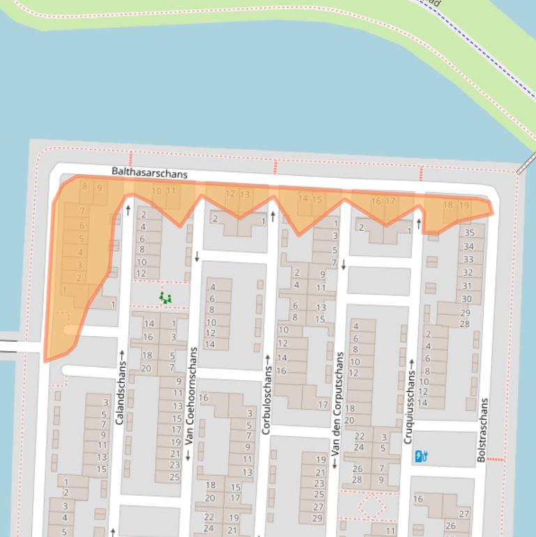 Kaart van postcodegebied 2728EP.