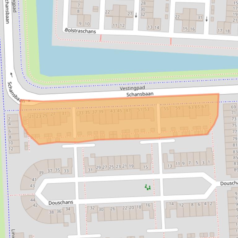 Kaart van postcodegebied 2728GA.