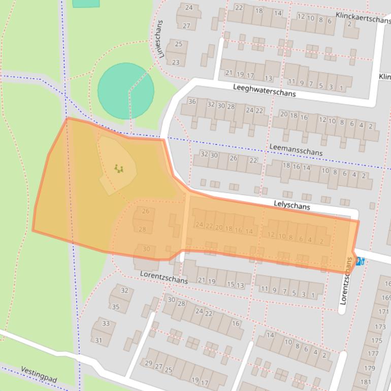 Kaart van postcodegebied 2728GR.