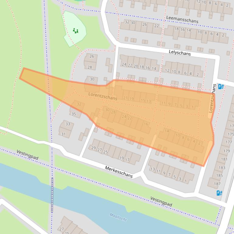 Kaart van postcodegebied 2728GS.