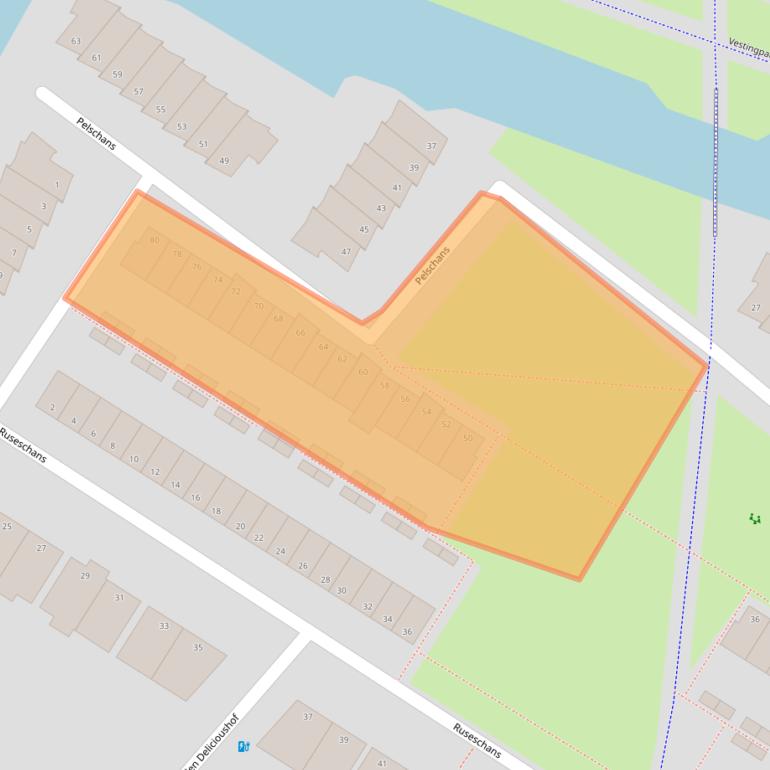 Kaart van postcodegebied 2728GZ.