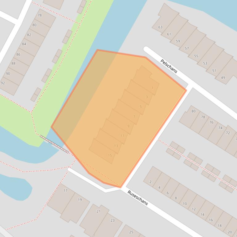 Kaart van postcodegebied 2728HA.