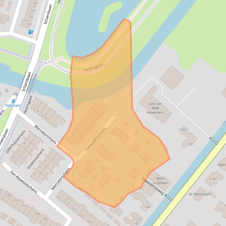 Kaart van postcodegebied 2728HP.