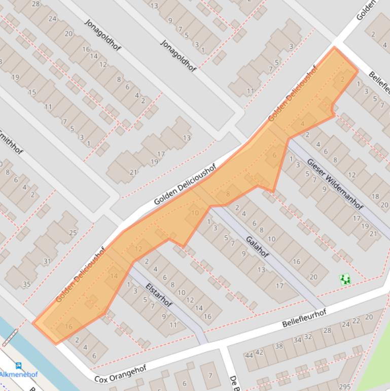 Kaart van postcodegebied 2728KC.