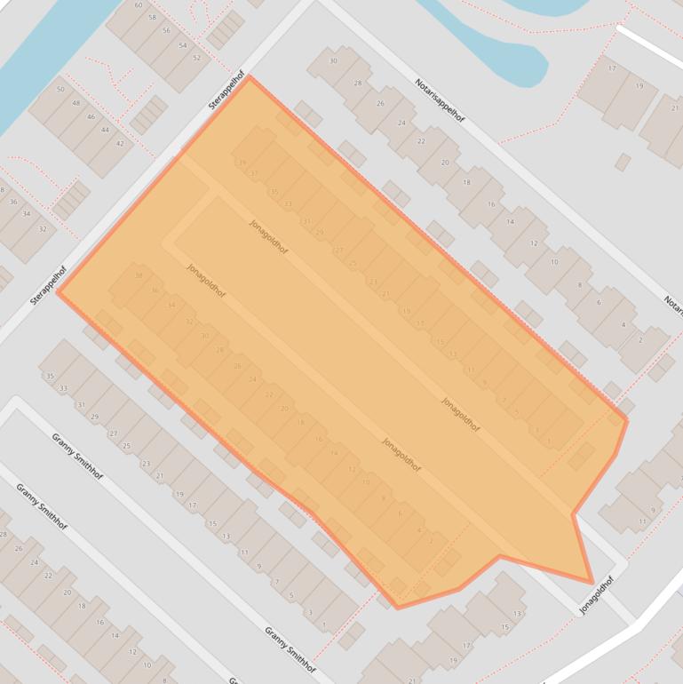 Kaart van postcodegebied 2728KM.