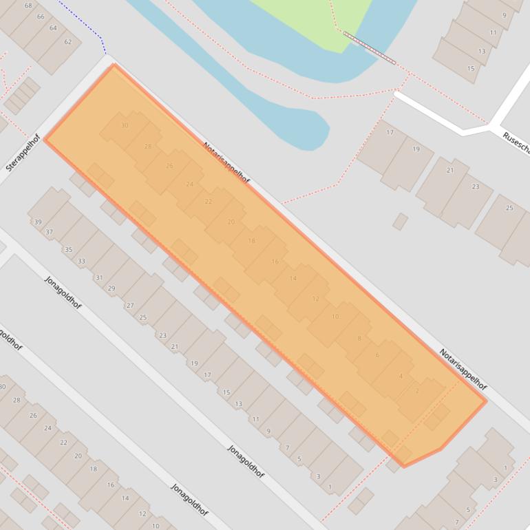 Kaart van postcodegebied 2728KN.