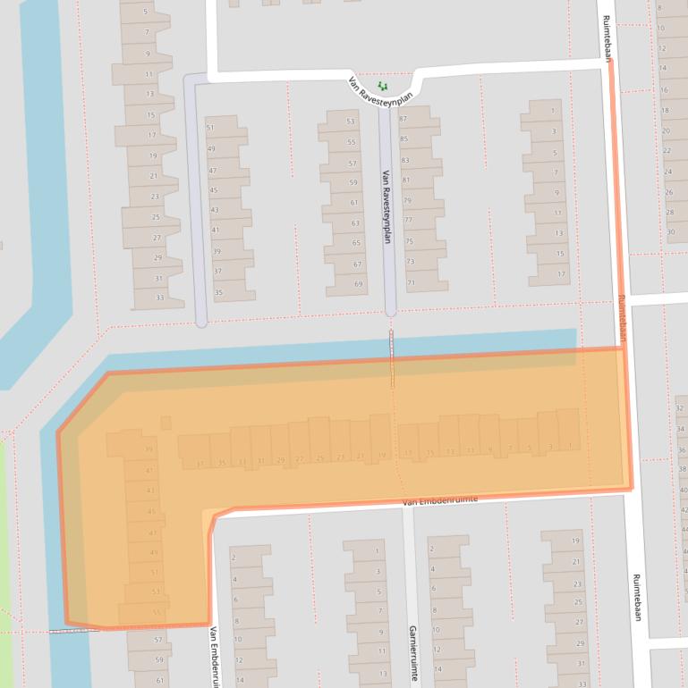 Kaart van postcodegebied 2728MR.