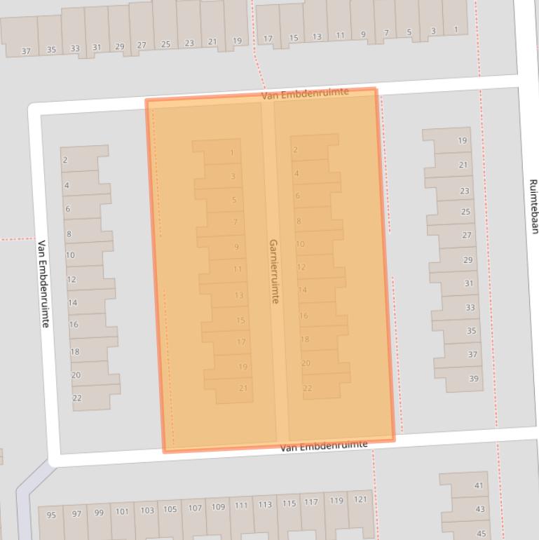 Kaart van postcodegebied 2728MV.