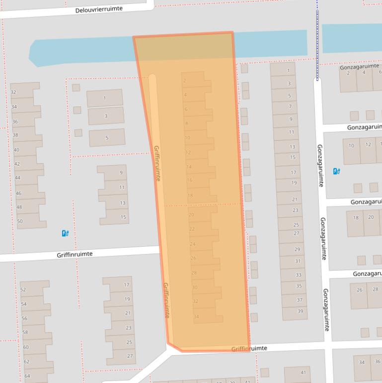 Kaart van postcodegebied 2728NJ.