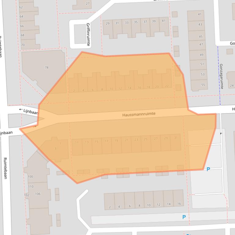 Kaart van postcodegebied 2728NK.