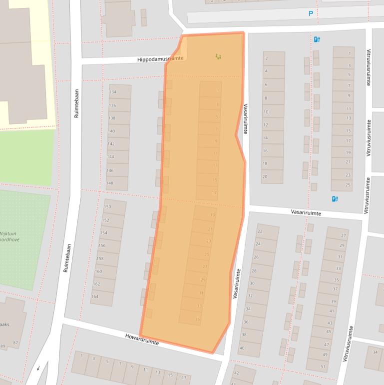 Kaart van postcodegebied 2728NM.