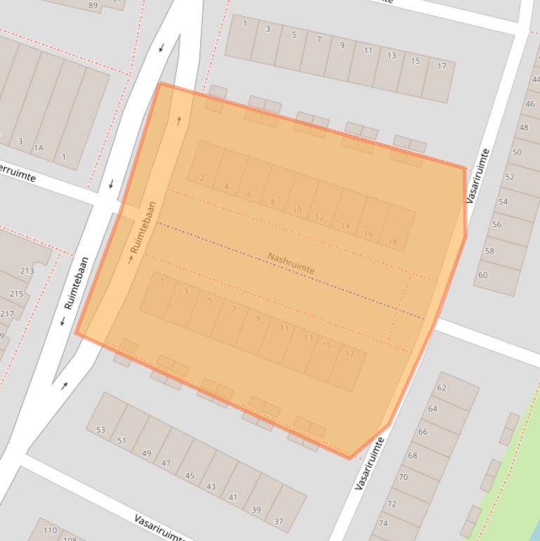 Kaart van postcodegebied 2728NT.