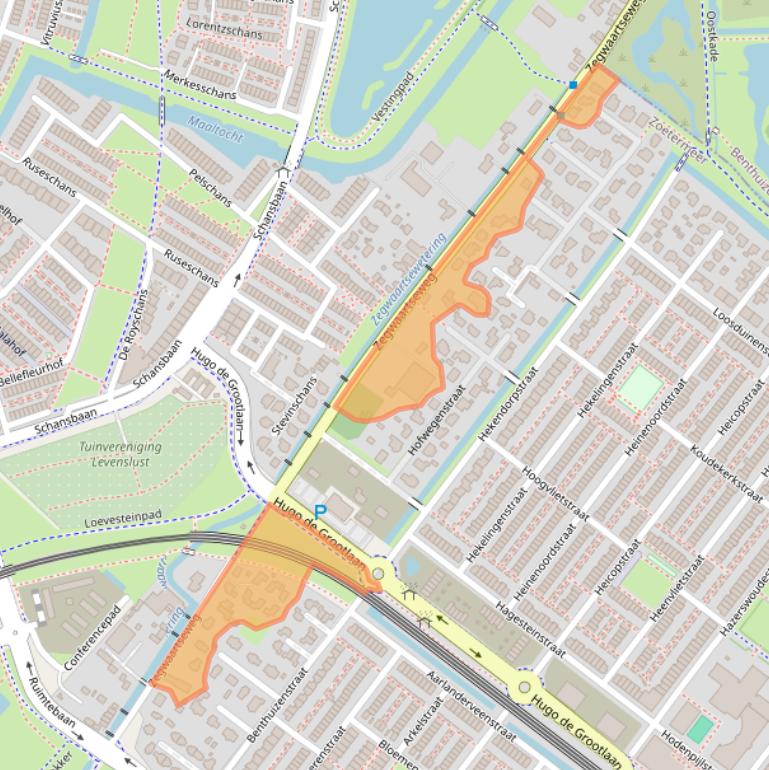 Kaart van postcodegebied 2728PA.