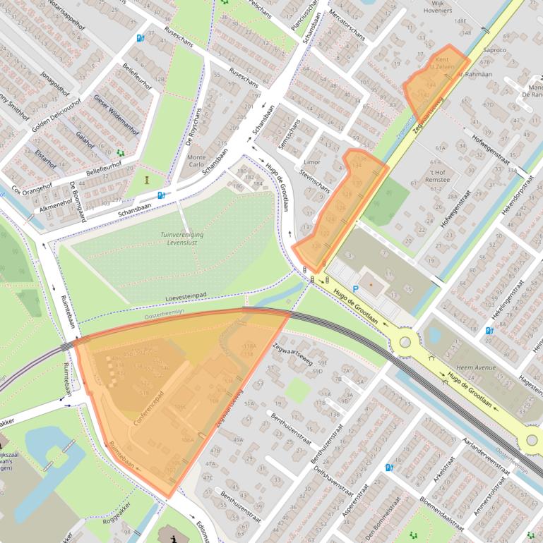 Kaart van postcodegebied 2728PB.