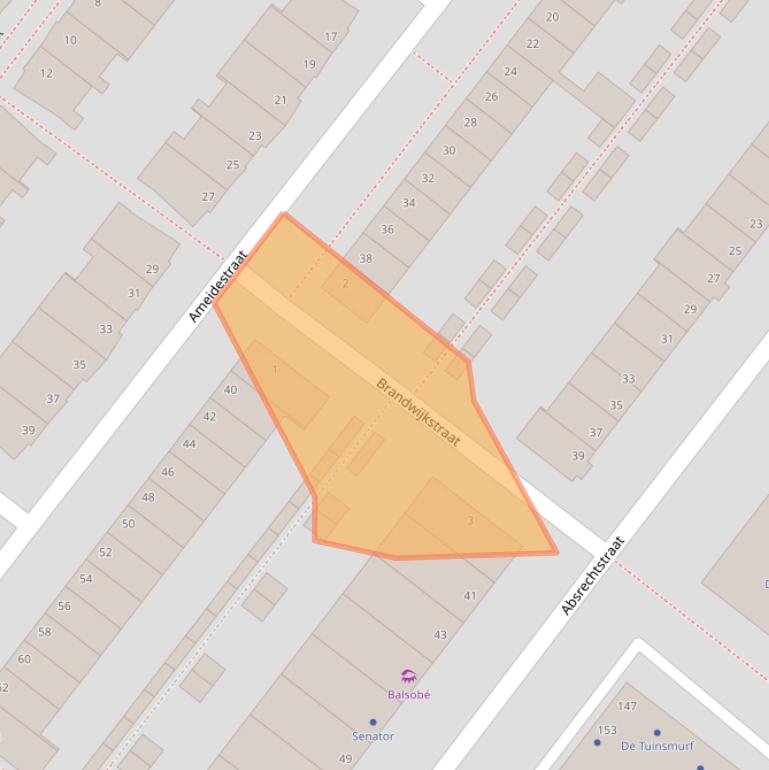 Kaart van postcodegebied 2729AV.