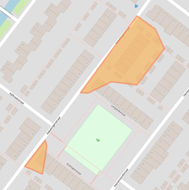 Kaart van postcodegebied 2729BJ.