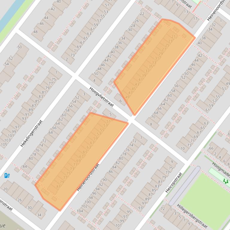 Kaart van postcodegebied 2729BP.